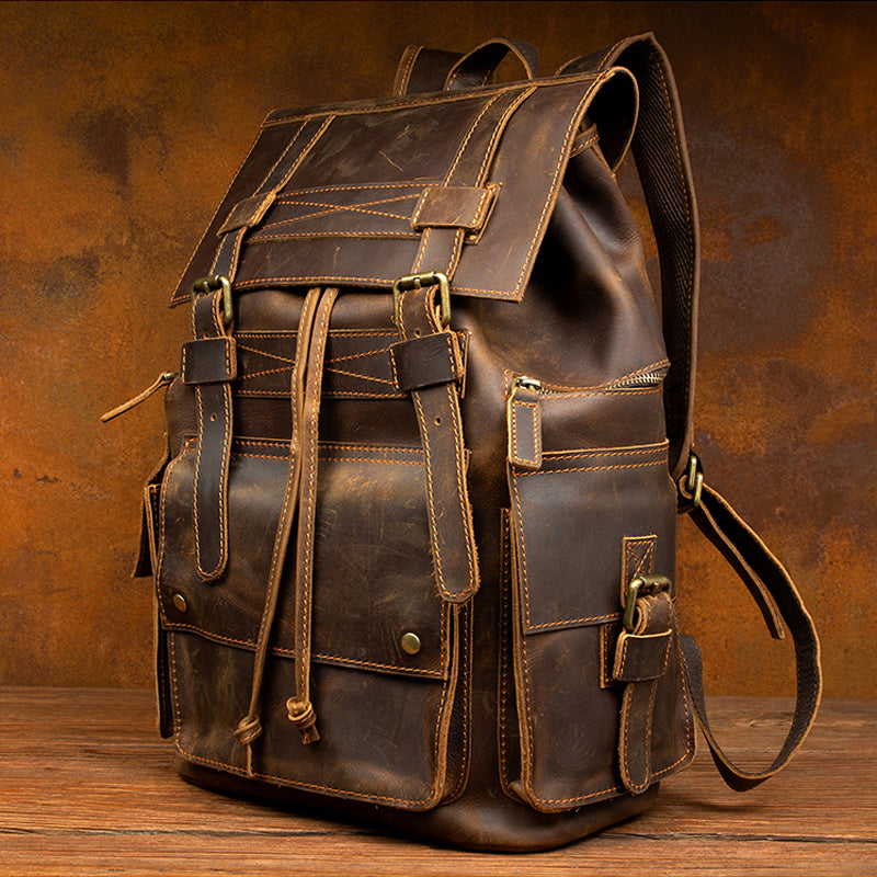 Leather Backpack for Men